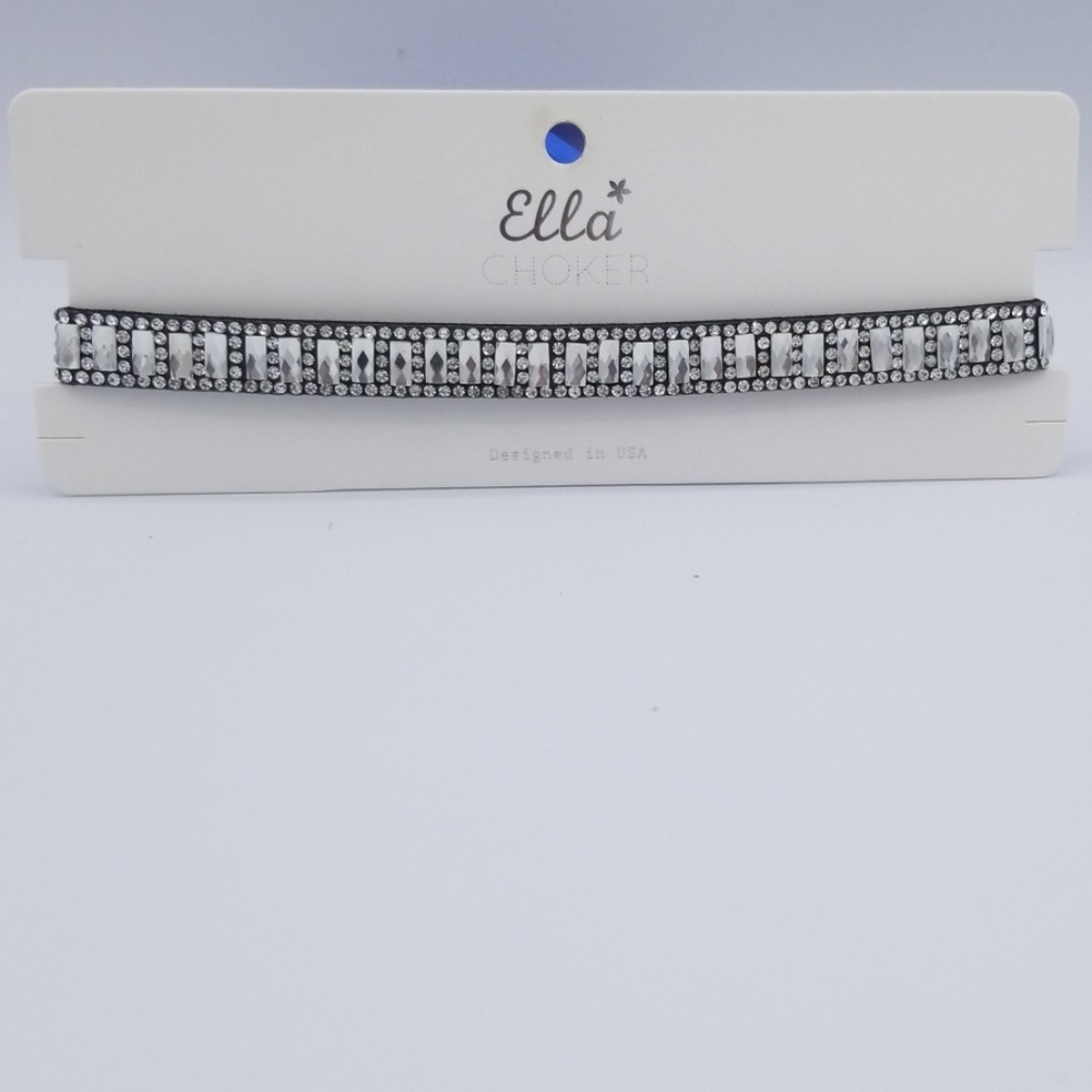 Black Rhinestone Choker